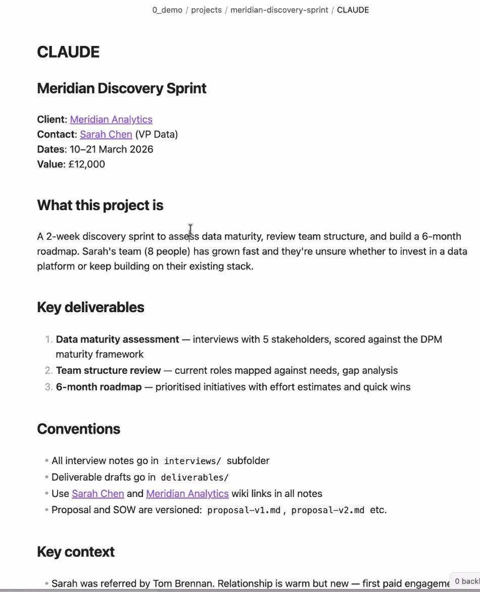 A project CLAUDE.md