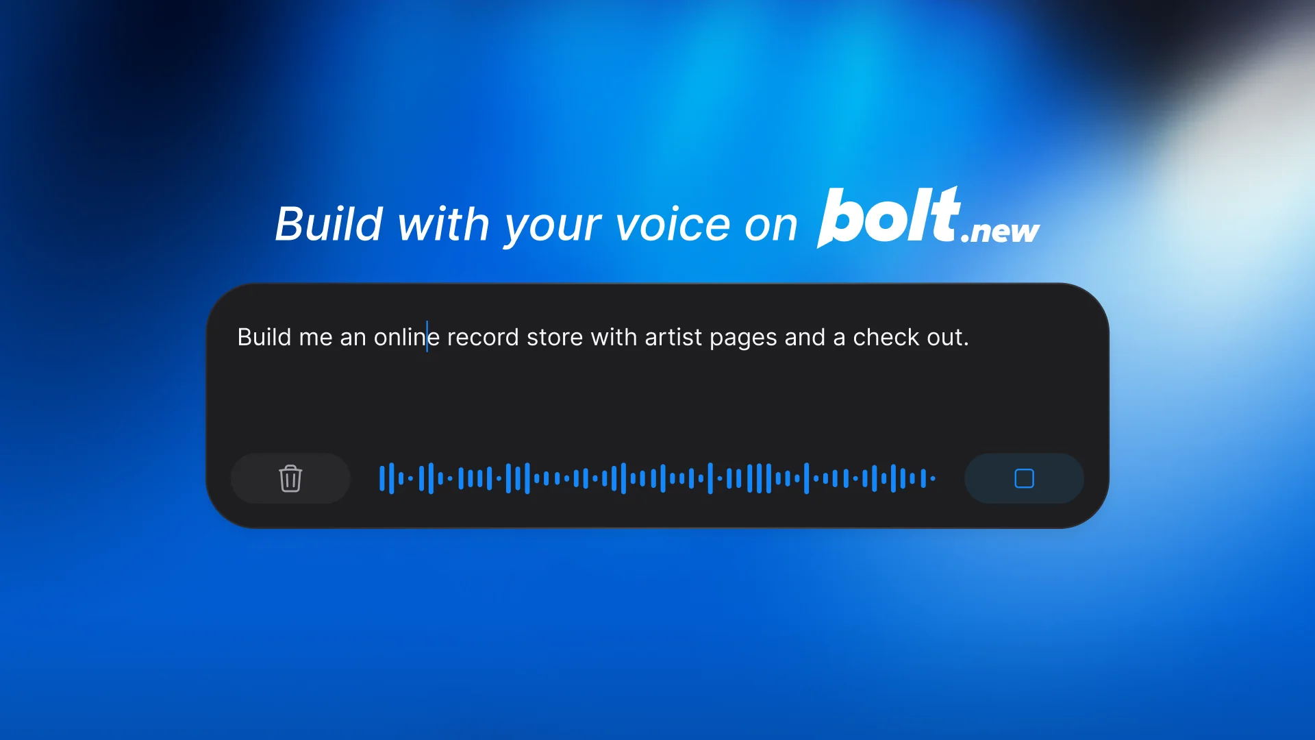 Bolt Voice dictation Turns Spoken Ideas Into App Prompts