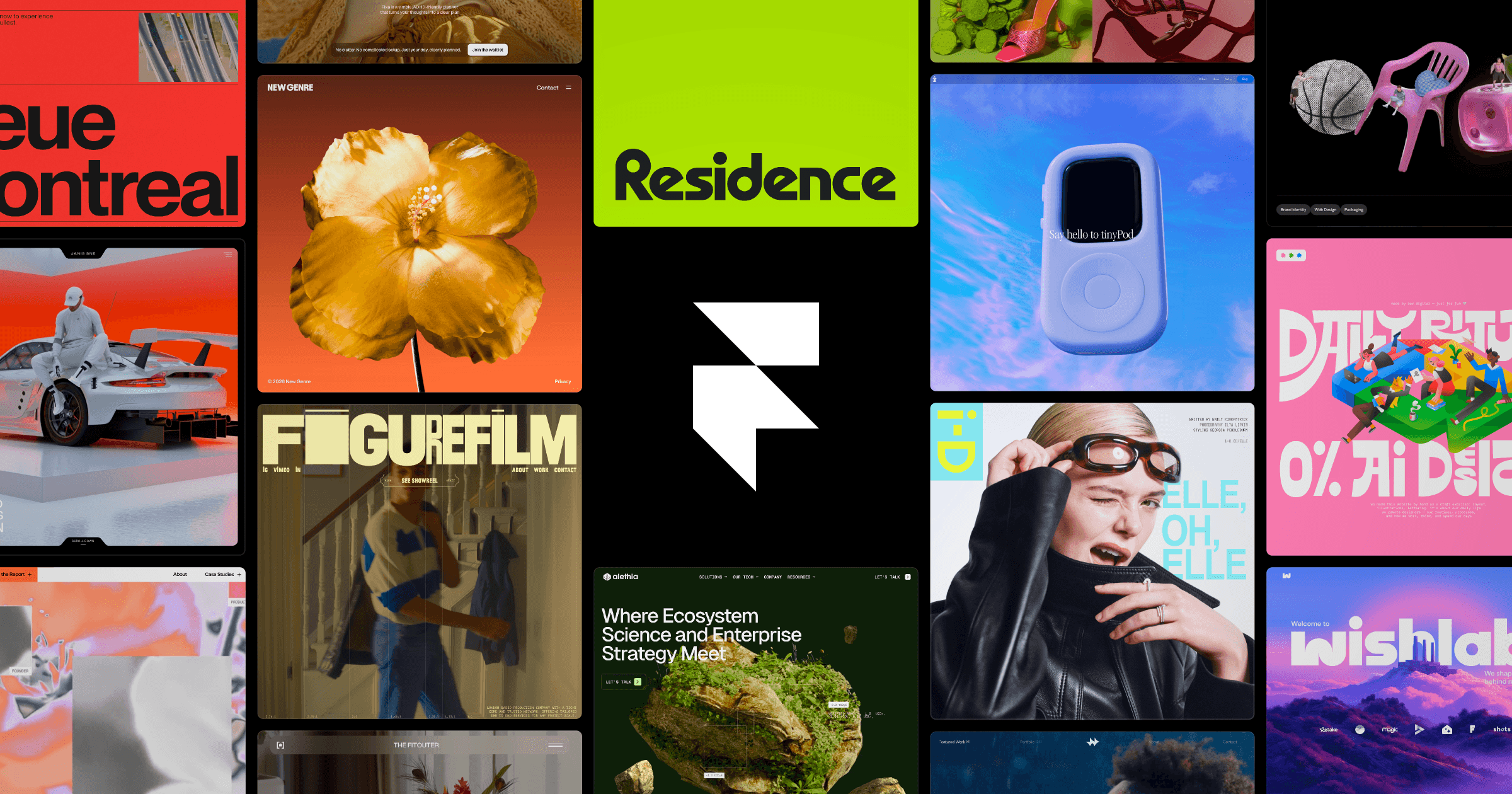 A Framer product interface view