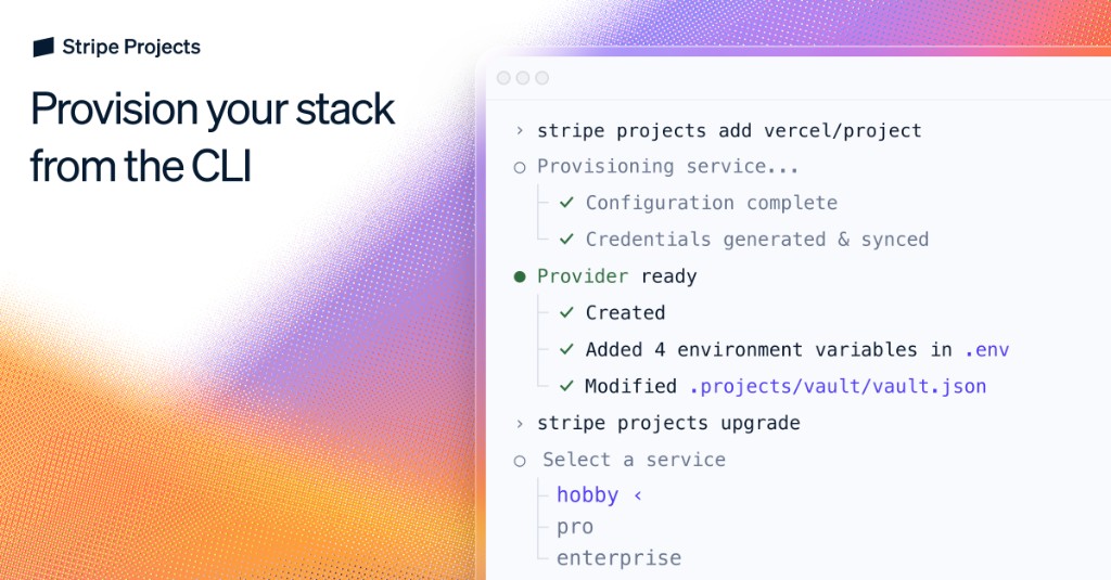 Stripe Projects Launches Broad Access With New Deployment Providers