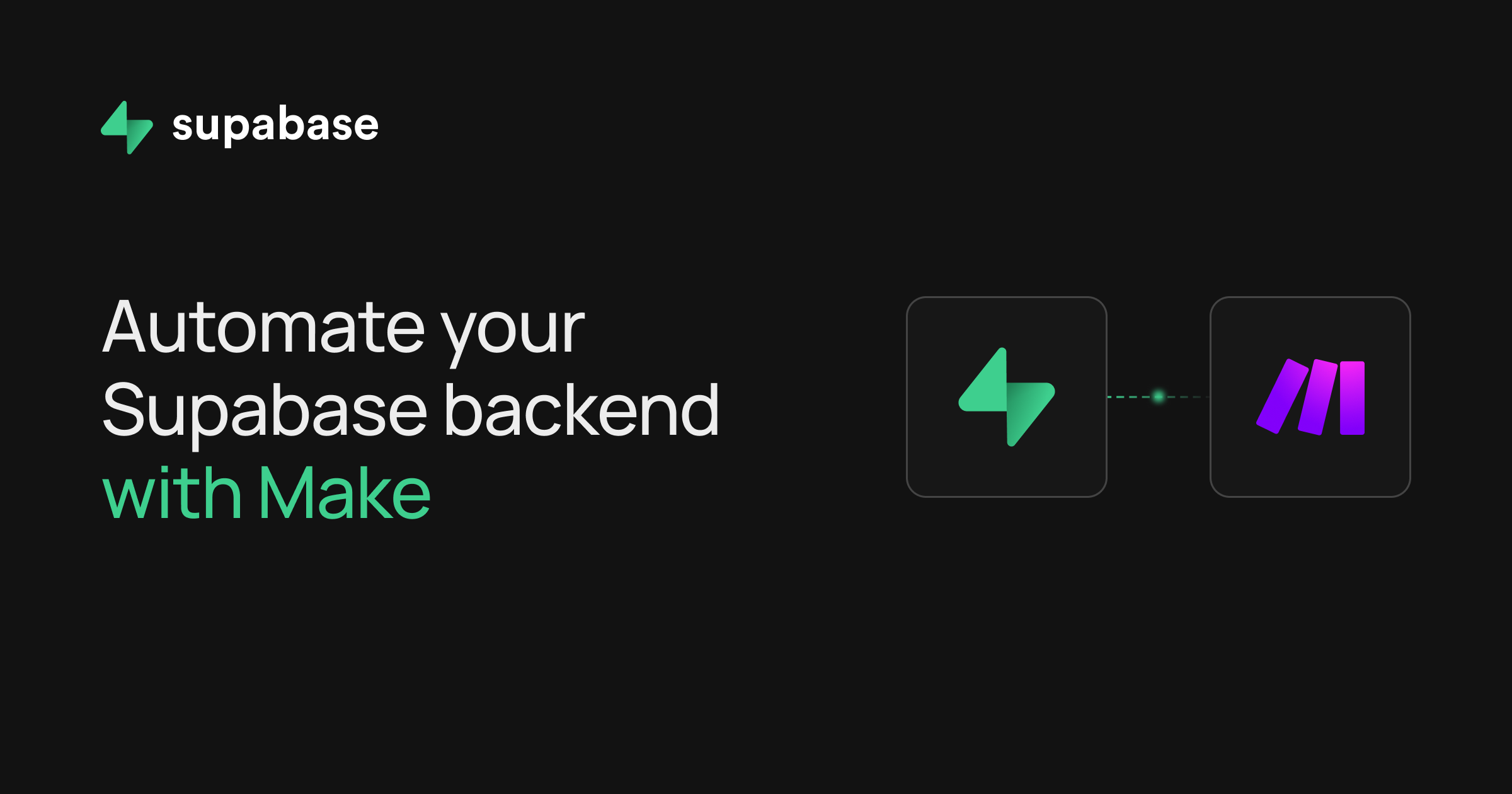 Supabase Launches Supabase Integration for Make