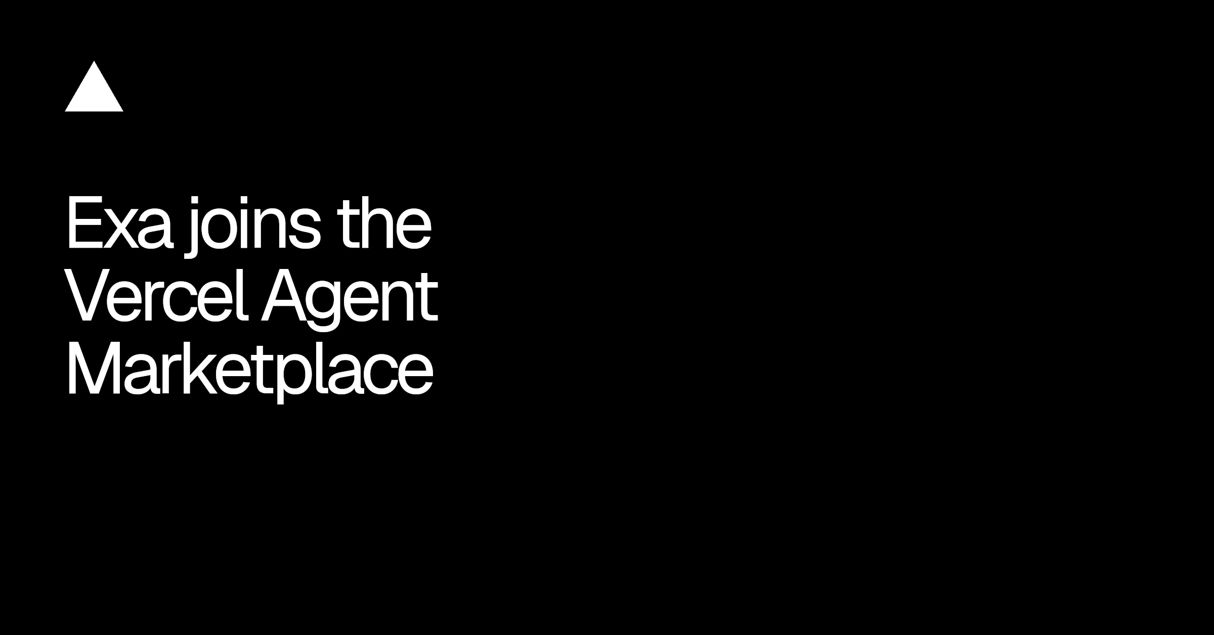 Exa in the Vercel Agent Marketplace Brings Live Search to AI Apps