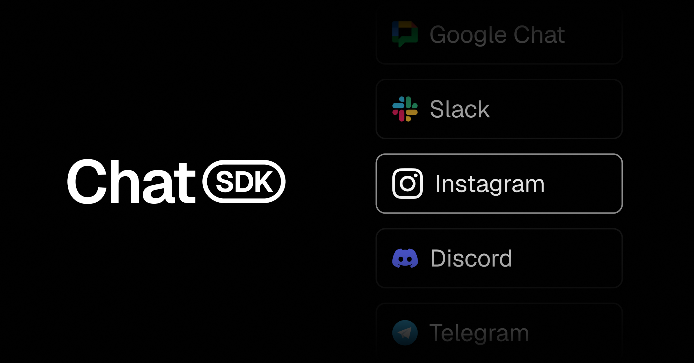Vercel Adds Instagram adapter for Chat SDK Direct Messages