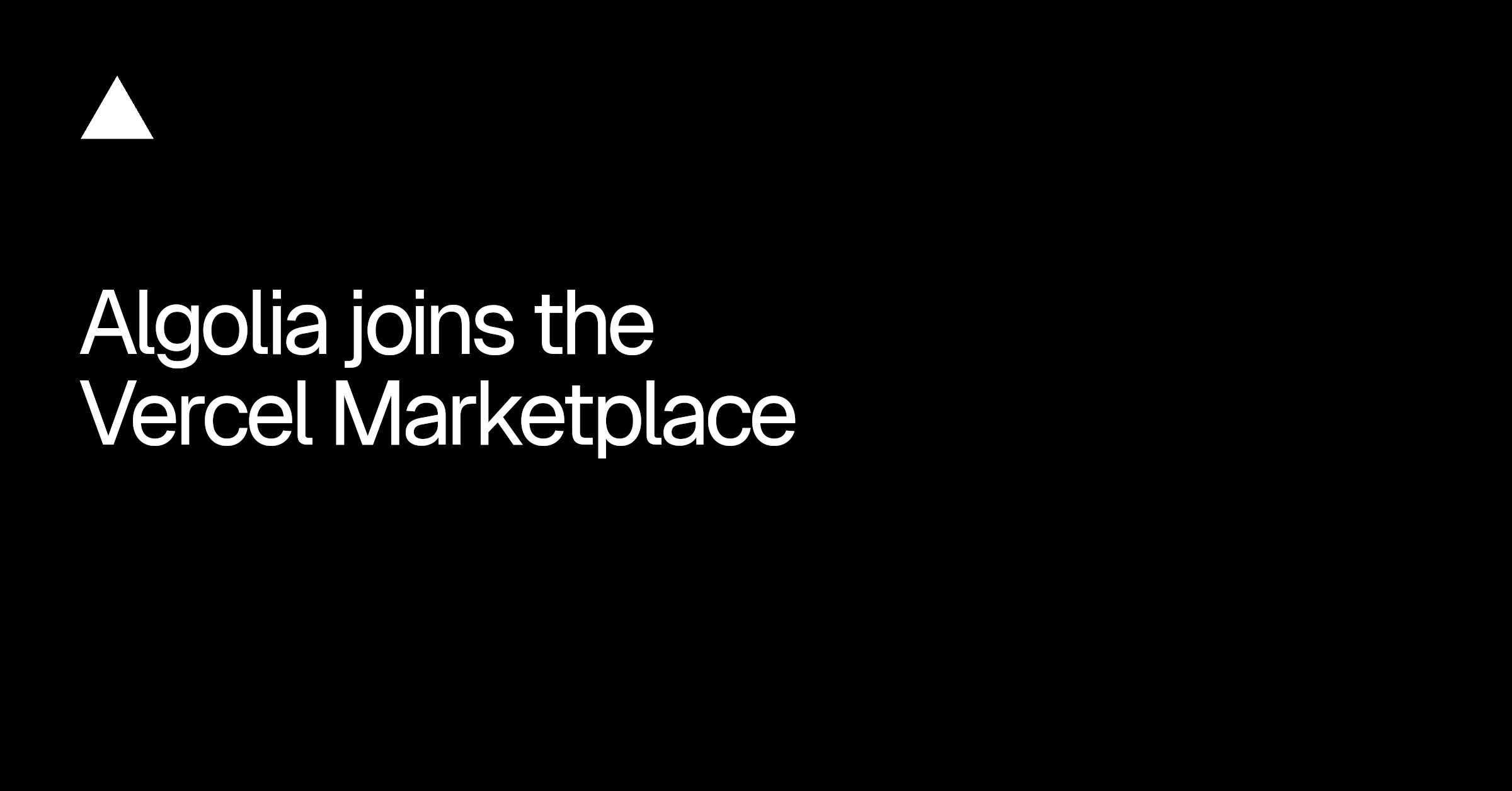 Vercel Adds Algolia Search Integration to Its Marketplace